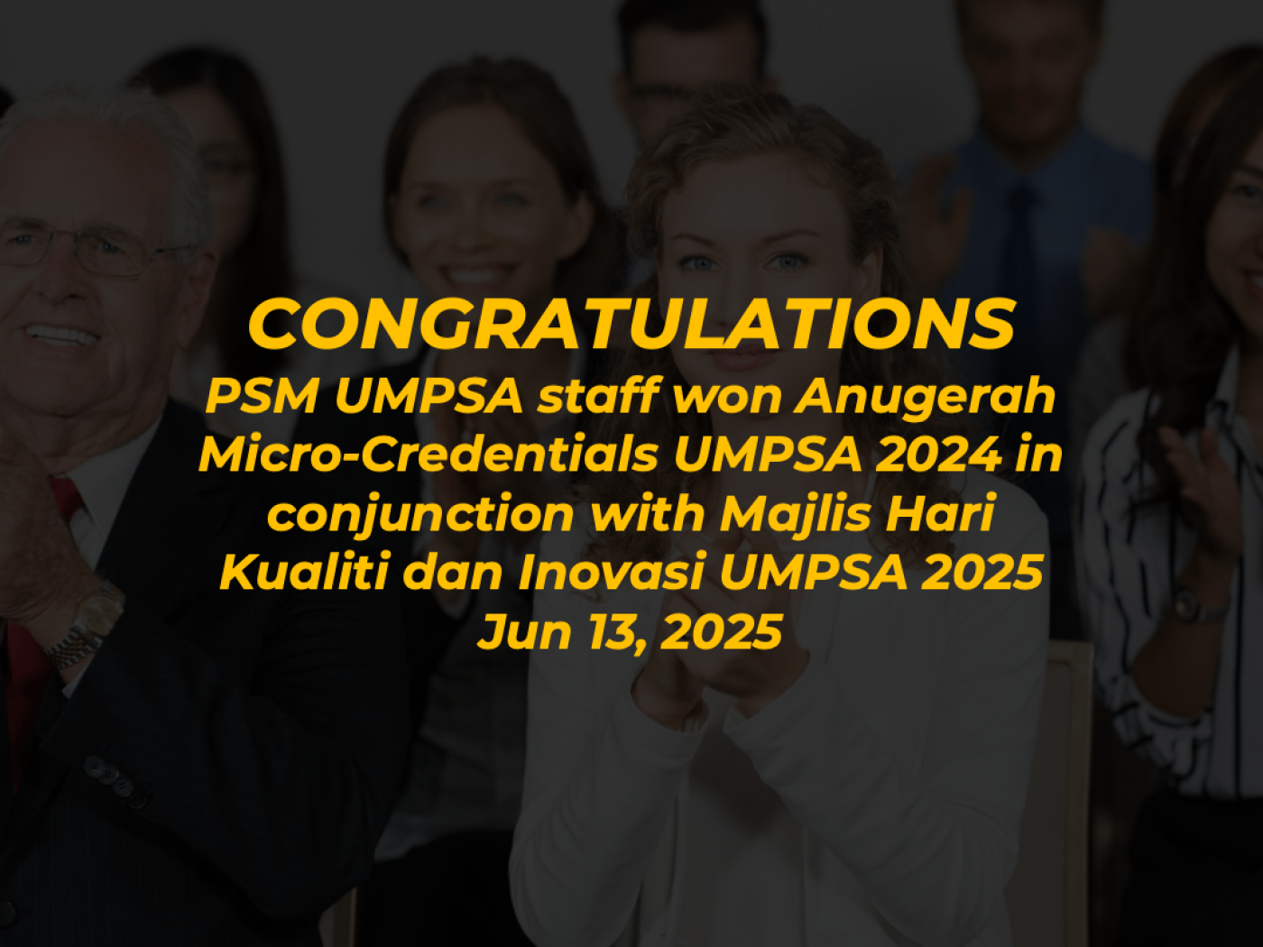 PSM UMPSA staff won Anugerah Micro-Credentials UMPSA 2024 in conjunction with Majlis Hari Kualiti dan Inovasi UMPSA 2025